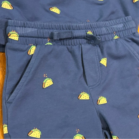 3&4Y Miles the Label Taco Print Sweatshirt & Shorts Set - Picture 3 of 8